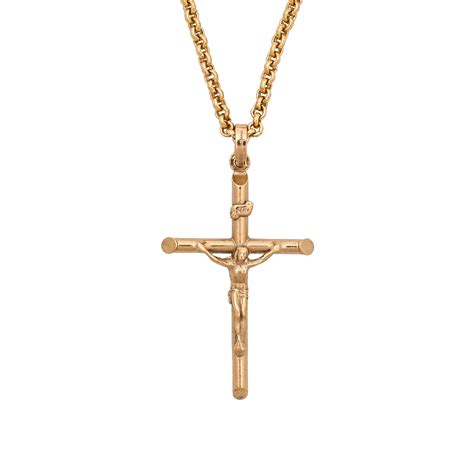 Dolce & Gabbana Kreuz Jesus Kette Gold .